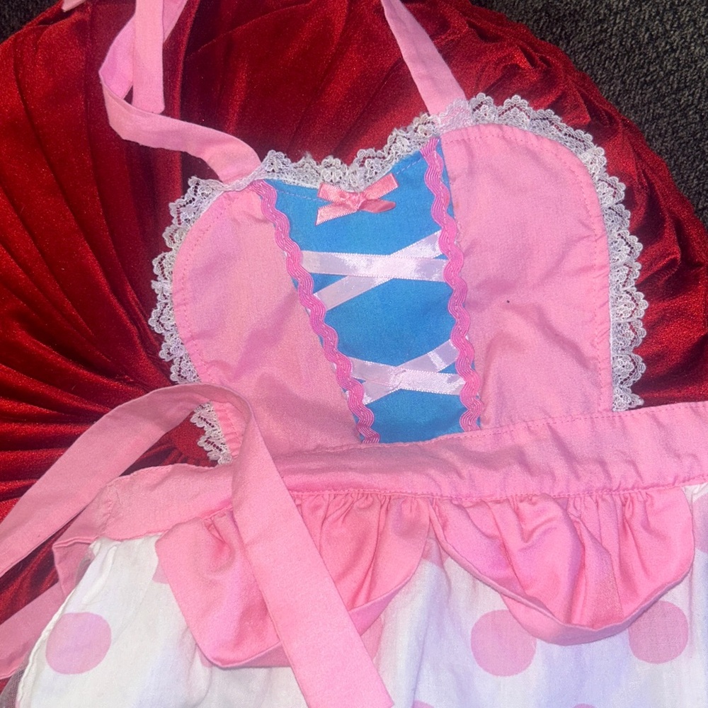 BABY BO PEEP COSTUME APRON Lover Dovers  1-2 years - Picture 2 of 5